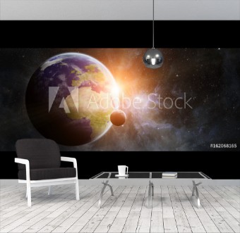 Picture of Planet Earth in space 3D rendering elements of this image furnished by NASA